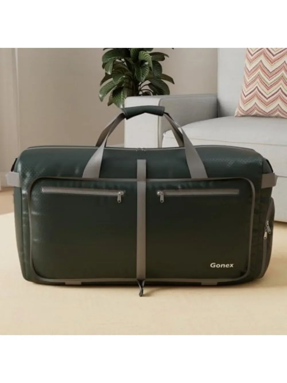 150L Lightweight Foldable Travel Duffle Bag with Shoe Compartment - Perfect for